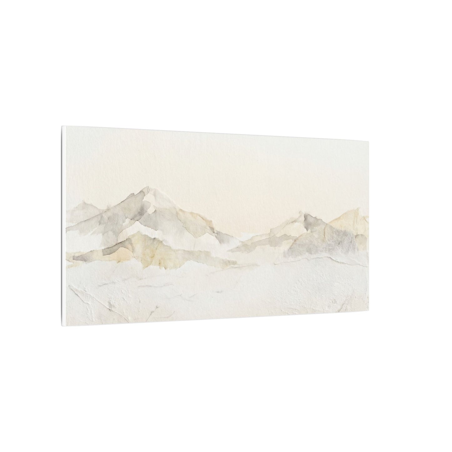 Mountain Mist Winter Canvas Art | Japandi Warm Design