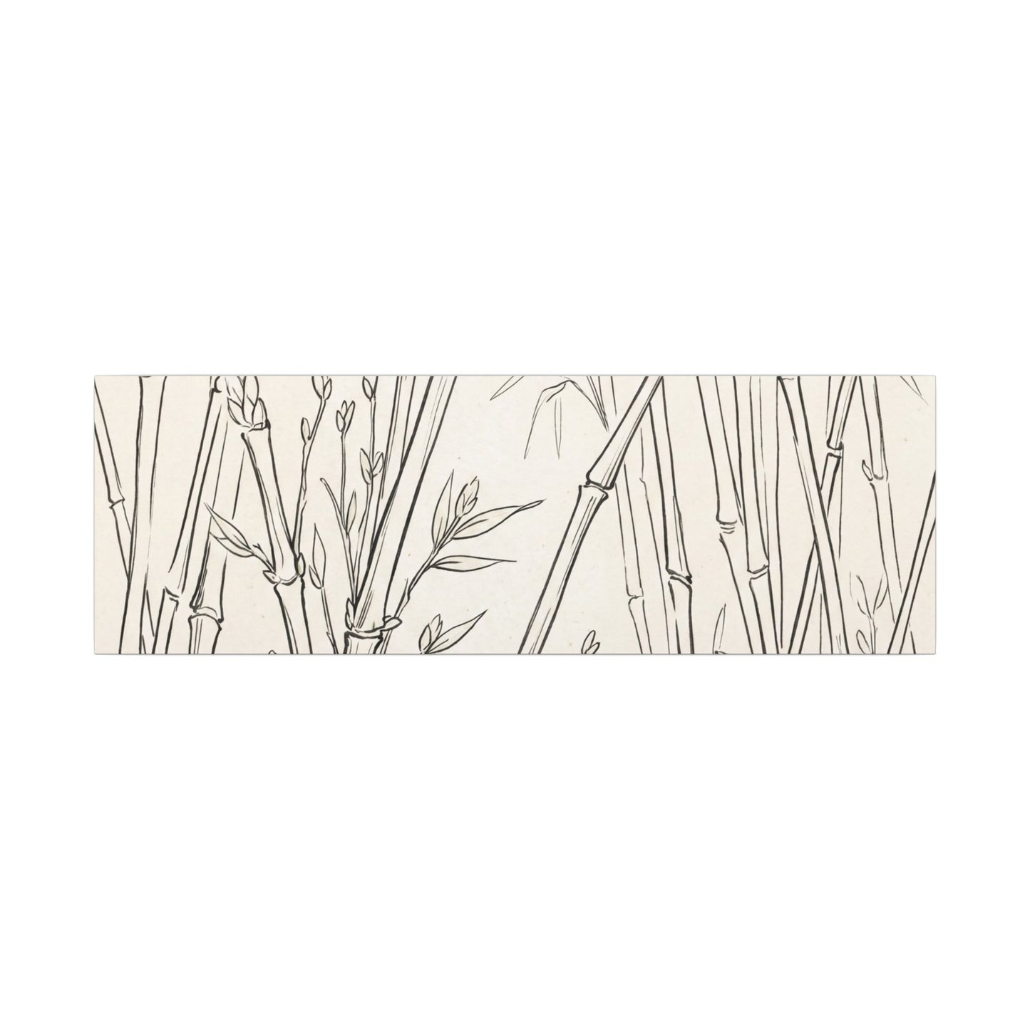 Candlelight Bamboo Grove Canvas Art - Japandi Fukinsei
