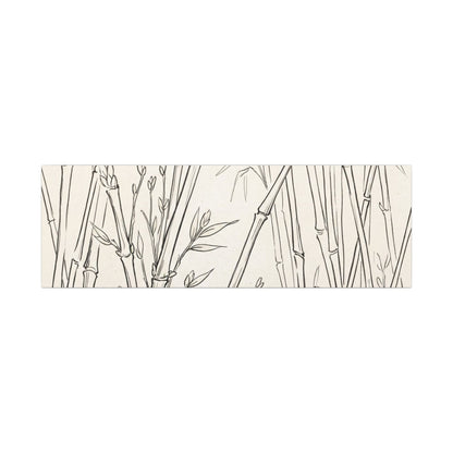 Candlelight Bamboo Grove Canvas Art - Japandi Fukinsei