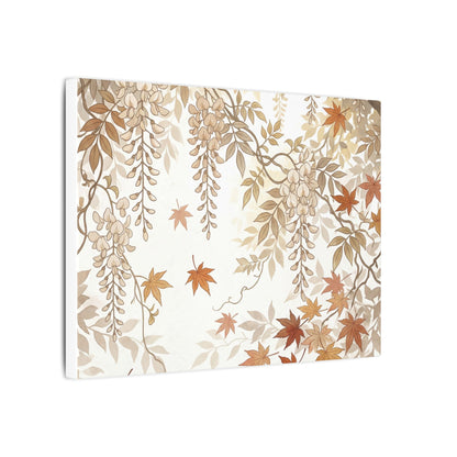 Shibui Wisteria Canvas Art - Japandi Japanese Pattern