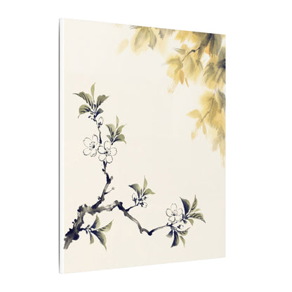 Kanso Cherry Blossom Canvas Art - Zen Sumi E