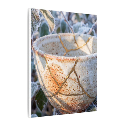 Resilient Ceramic Bowl Canvas Art - Gold Vein Kintsugi
