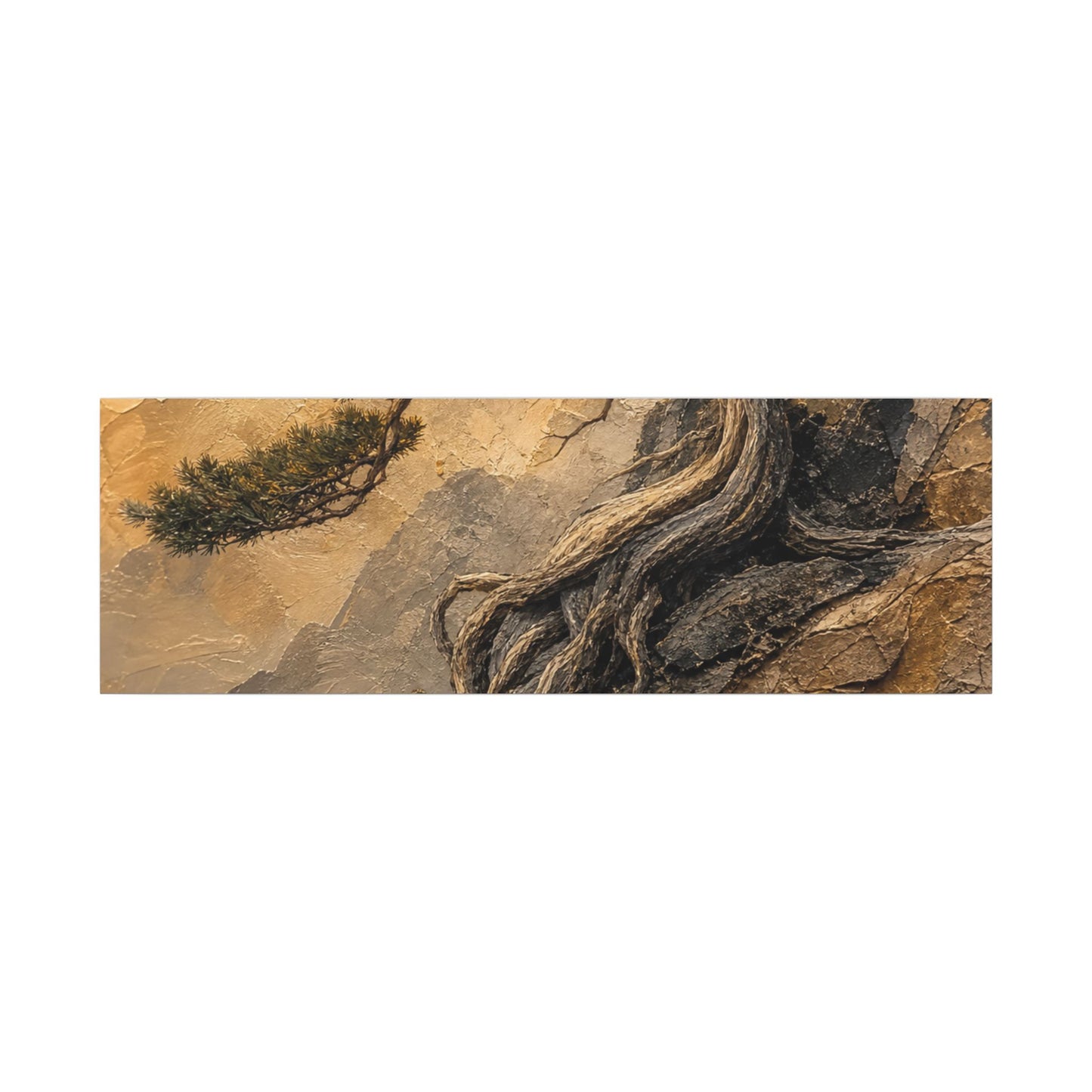 Summer Pine Tree Texture Canvas Art | Cozy Decor