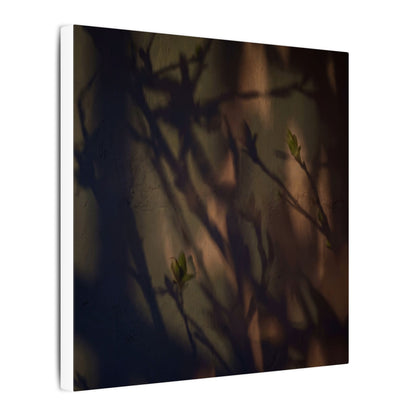 Candlelight Shadow Play Canvas Art - Dark Japandi Shibui