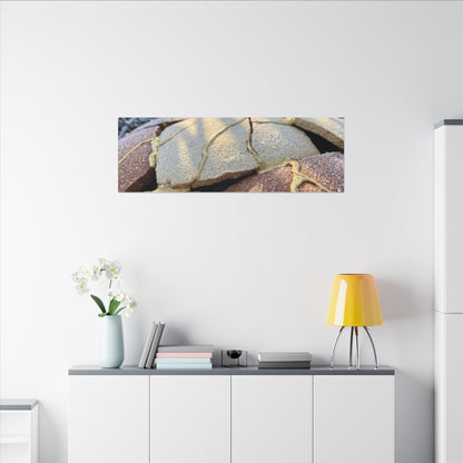 Broken Pottery Crackle Gold Canvas Art | Healing Kintsugi Art