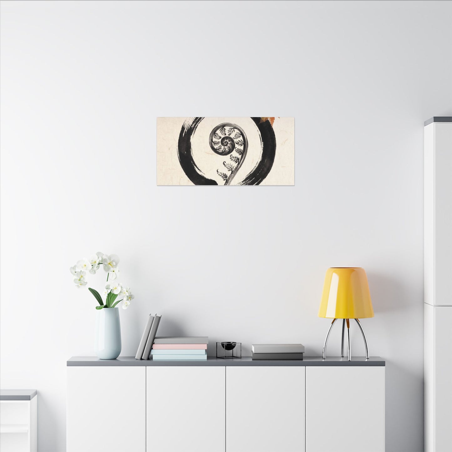 Fern Unfurling Autumn Canvas Art | Zen Peaceful Design