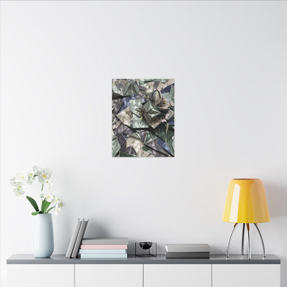 Shibui Paper Fold Canvas Art - Japandi Japanese Pattern