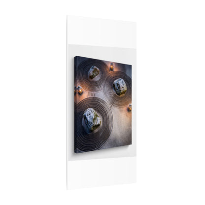 Candlelight Rock Garden Canvas Art - Japandi Ma