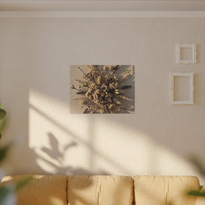 Dried Flowers Spring Canvas Art | Japandi Earthy Design