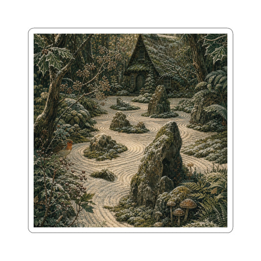 Dappled Rock Garden Sticker - Cottagecore Fukinsei