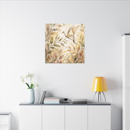 Fukinsei Paper Fold Canvas Art - Japandi Watercolor
