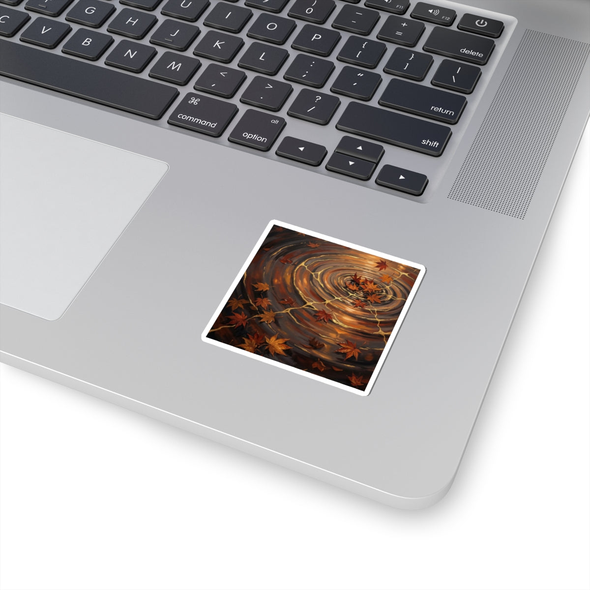 Water Ripple Autumn Sticker | Kintsugi Artful Design