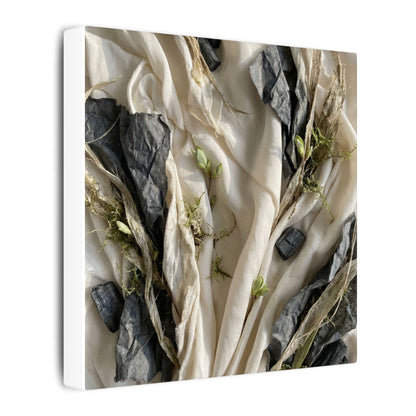 Spring Silk Drape Texture Canvas Art | Warm Decor