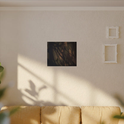 Candlelight Shadow Play Canvas Art - Dark Japandi Shibui