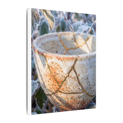 Resilient Ceramic Bowl Canvas Art - Gold Vein Kintsugi