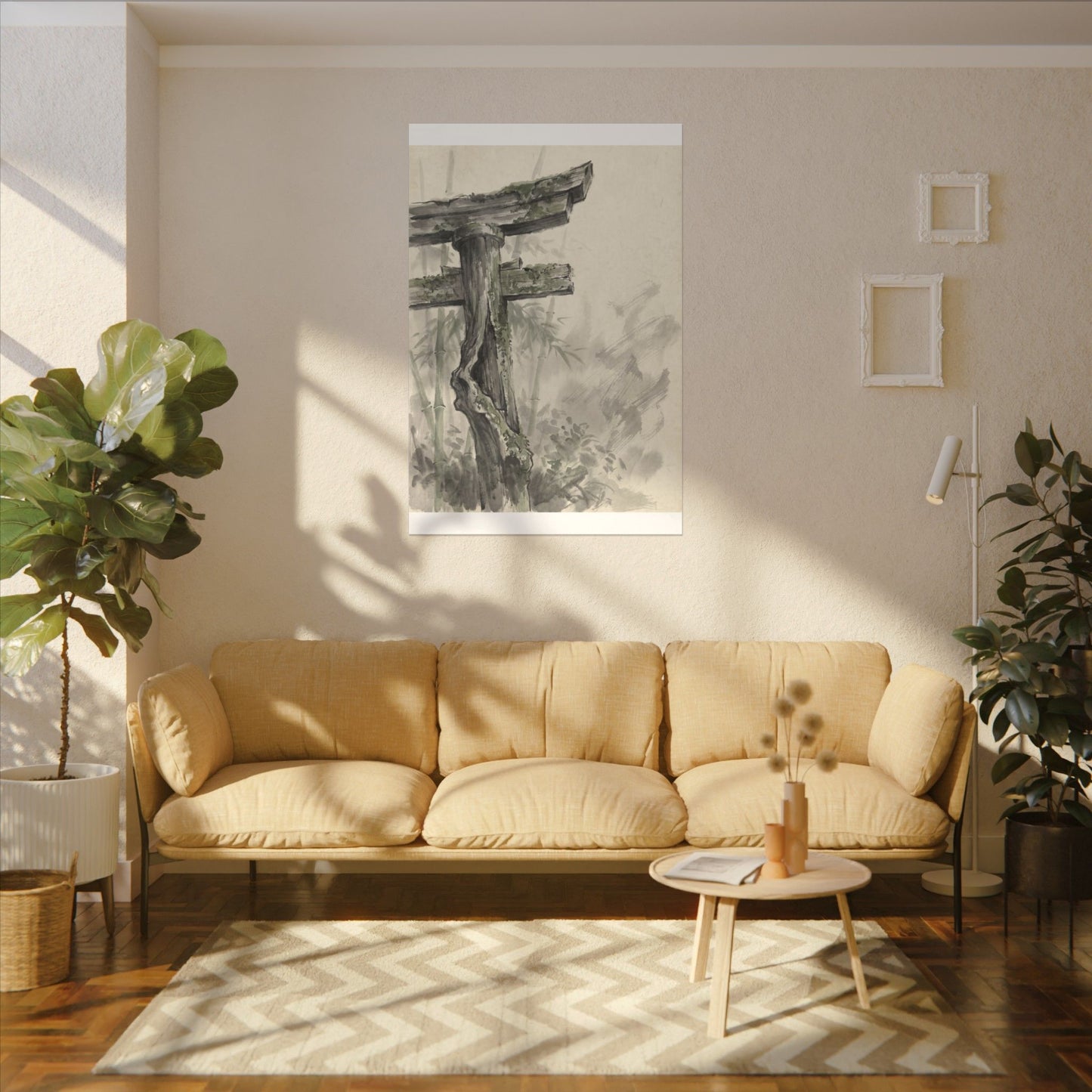 Torii Gate Summer Canvas Art | Zen Tranquil Design