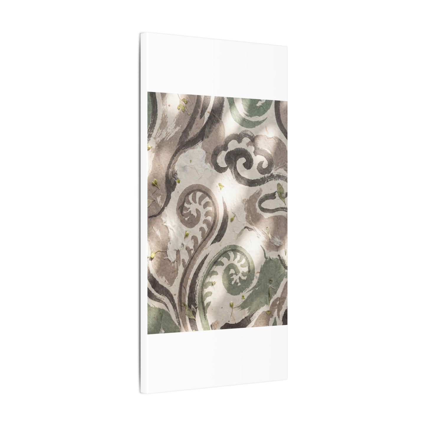Dappled Ink Brushstroke Canvas Art - Japandi Ma