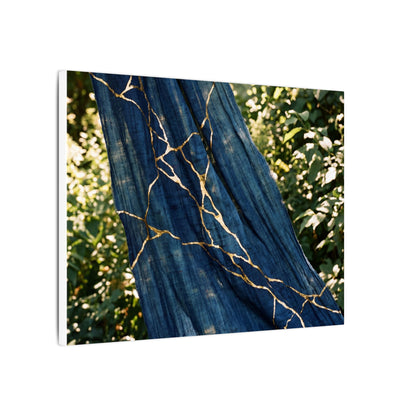 Resilient Silk Drape Canvas Art - Gold Repair Kintsugi