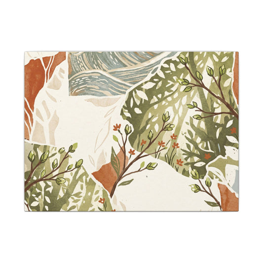 Ma Ocean Wave Canvas Art - Cottagecore Forest Whimsy Art Print