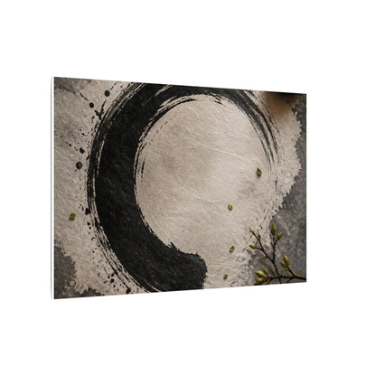 Candlelight Ink Brushstroke Canvas Art - Zen Ma