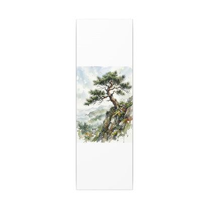 Pine Tree Spring Canvas Art | Japandi Neutral Design