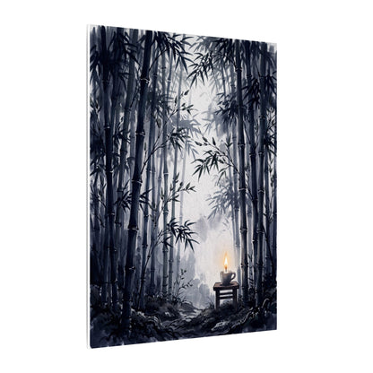 Tranquil Bamboo Grove Canvas Art - Sumi E Zen