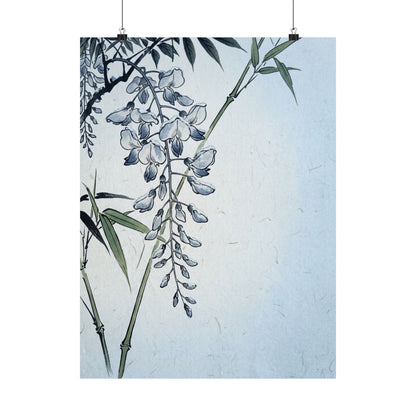 Wisteria Winter Wall Art Print | Zen Calm Design