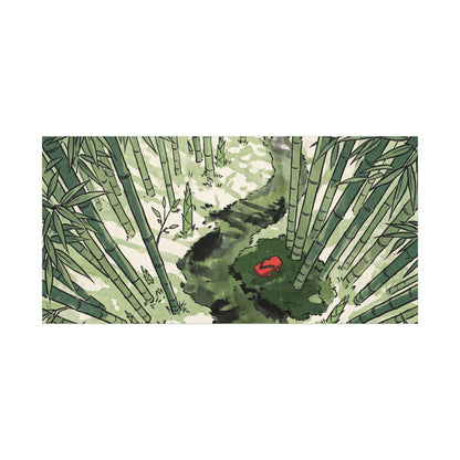 Peaceful Bamboo Grove Canvas Art - Ukiyo E Inspired Zen