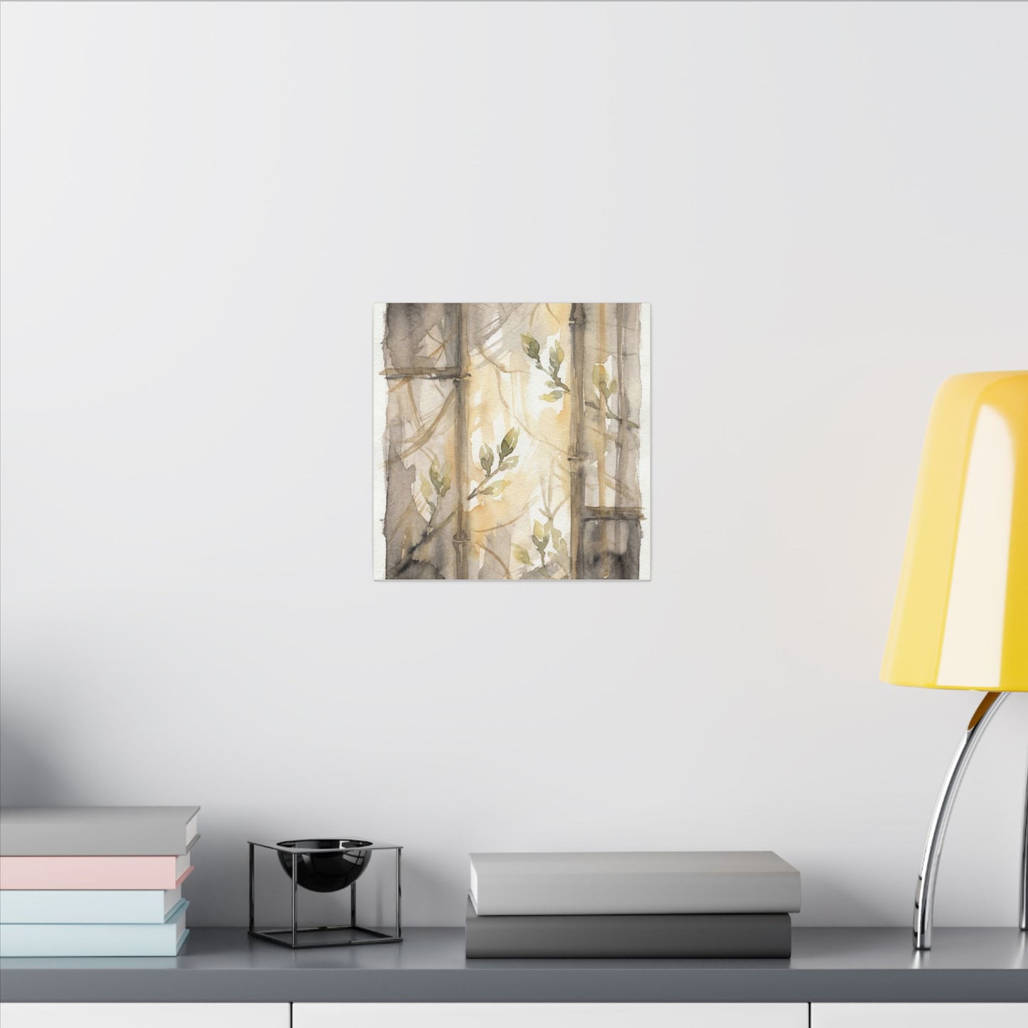 Shoji Screen Spring Canvas Art | Japandi Cozy Design