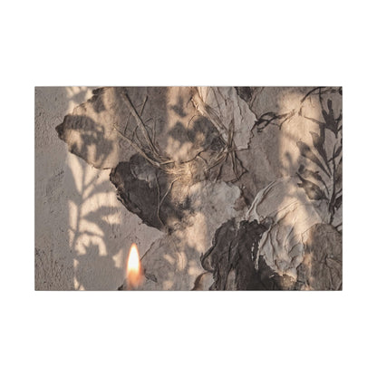 Shadow Play Summer Canvas Art | Japandi Elegant Design