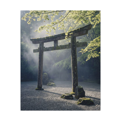 Torii Gate Canvas Art | Spring Zen Karesansui Art