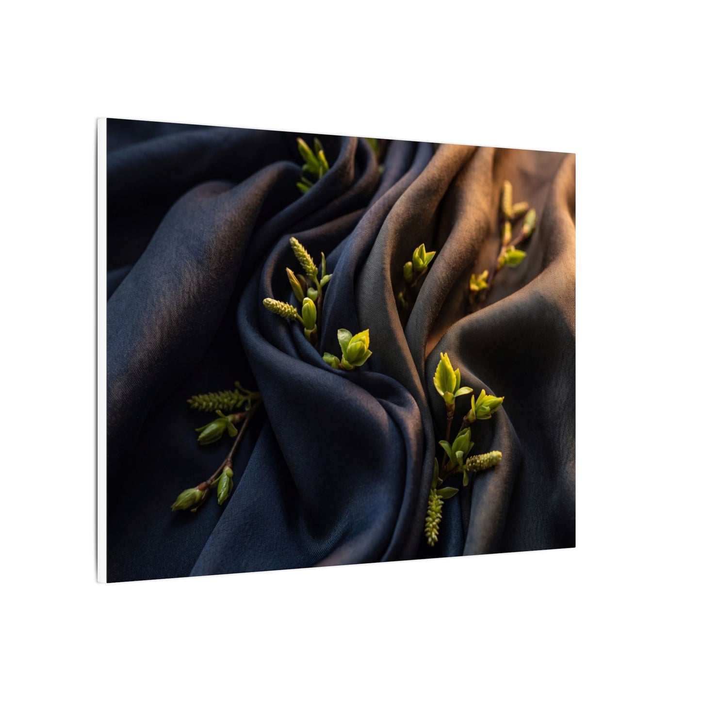 Spring Silk Drape Moody Minimal Canvas Art | Luxurious Decor