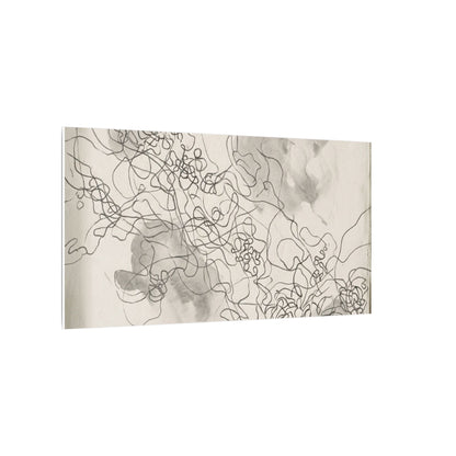 Shadow Play Spring Canvas Art | Dark Japandi Sophisticated Design