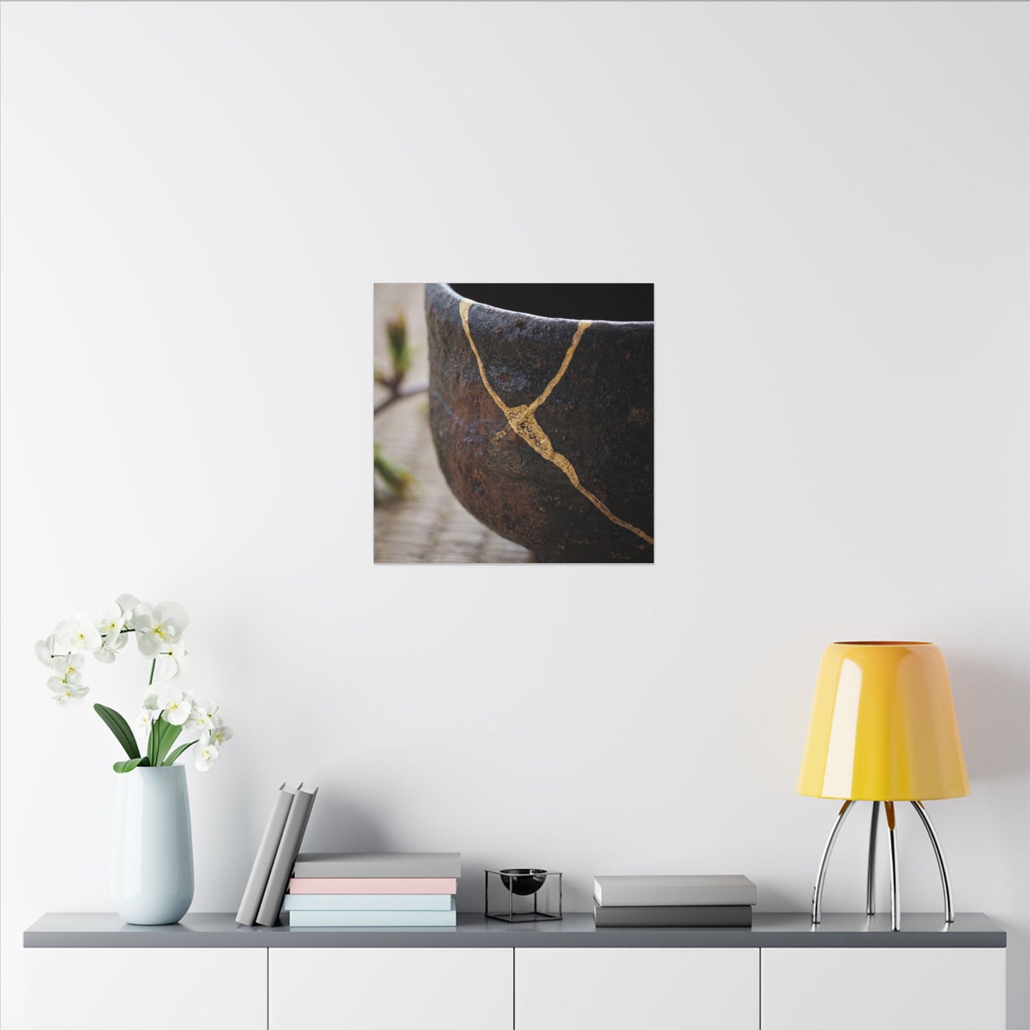 Dawn Tea Ceremony Canvas Art - Kintsugi Mono No Aware