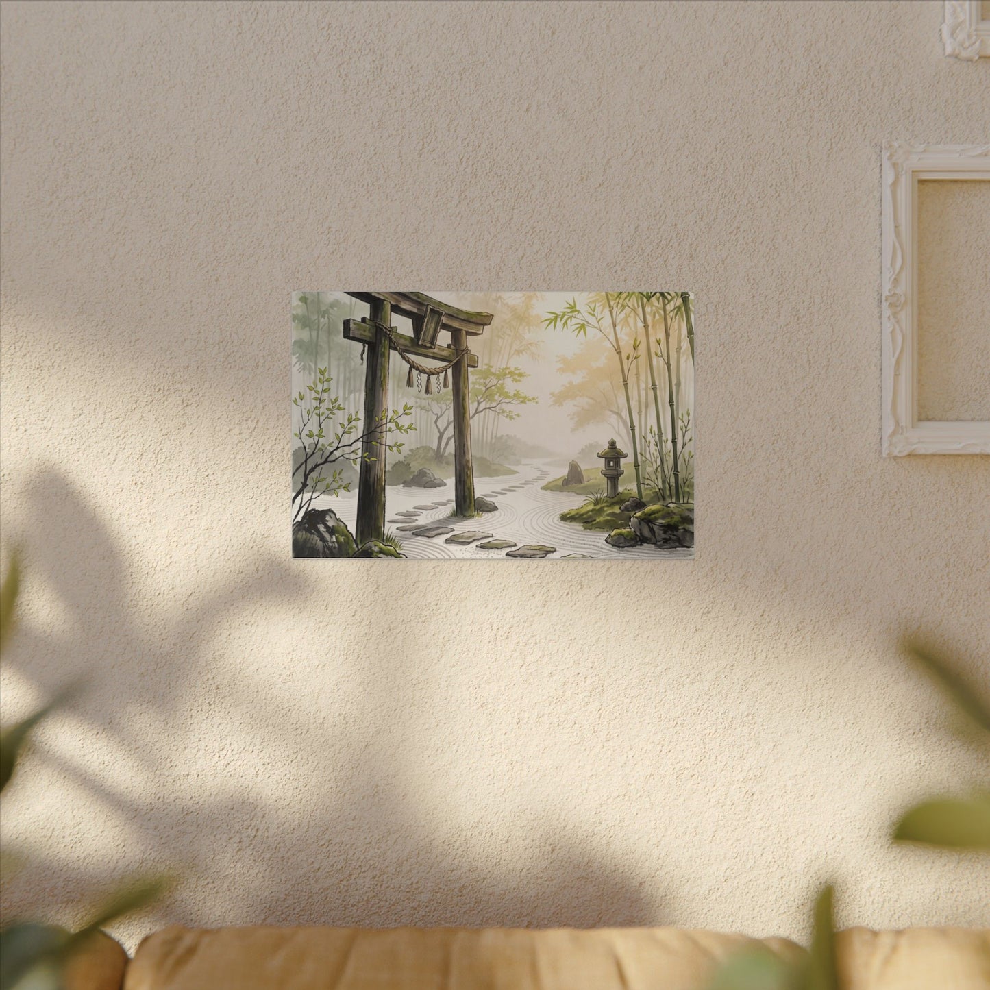 Peaceful Torii Gate Canvas Art - Karesansui Zen