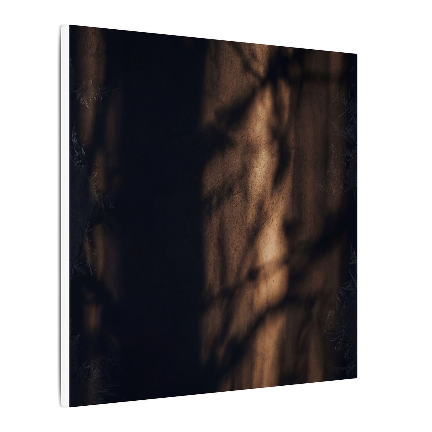 Winter Shadow Play Moody Minimal Canvas Art | Luxurious Decor
