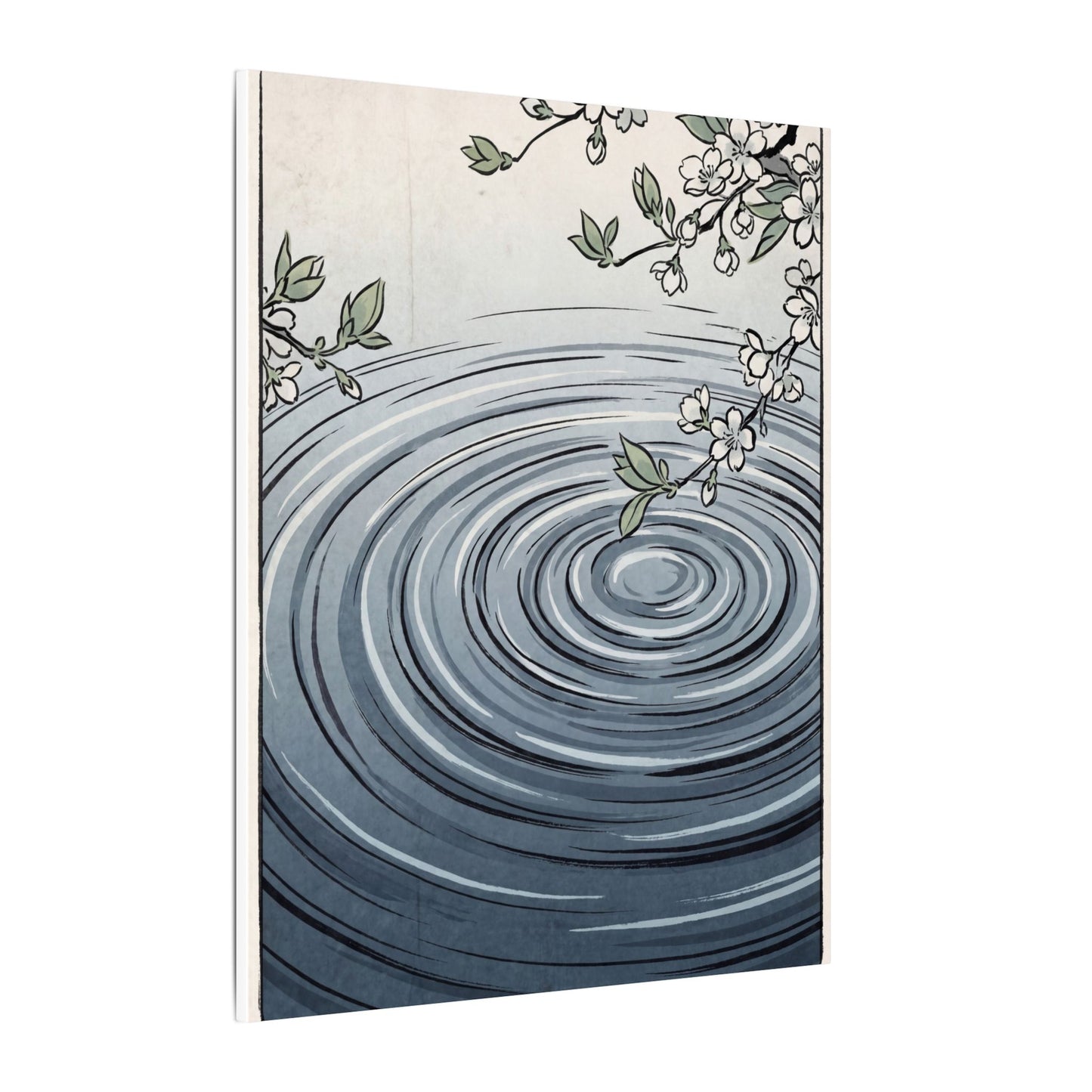Calm Water Ripple Canvas Art - Ukiyo E Inspired Zen