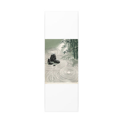Shibui Rock Garden Canvas Art - Zen Ukiyo E Inspired