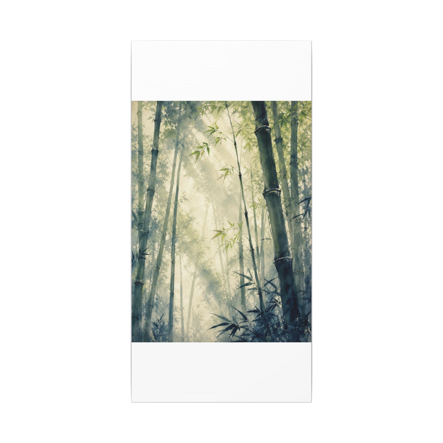 Bamboo Grove Spring Canvas Art | Zen Serene Design