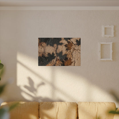 Cozy Shadow Play Canvas Art - Texture Japandi