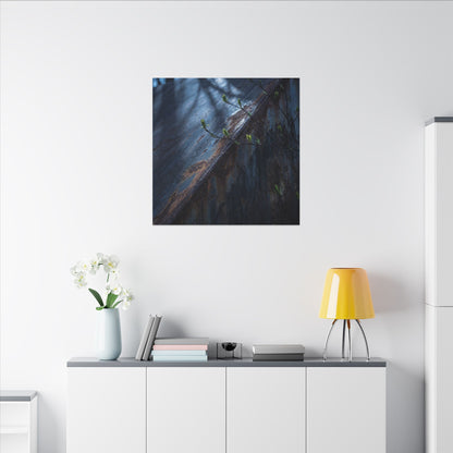 Rust Patina Canvas Art | Spring Dark Japandi Shadow Zen Art Art Print