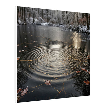 Water Ripple Broken Beauty Canvas Art | Artful Kintsugi Art