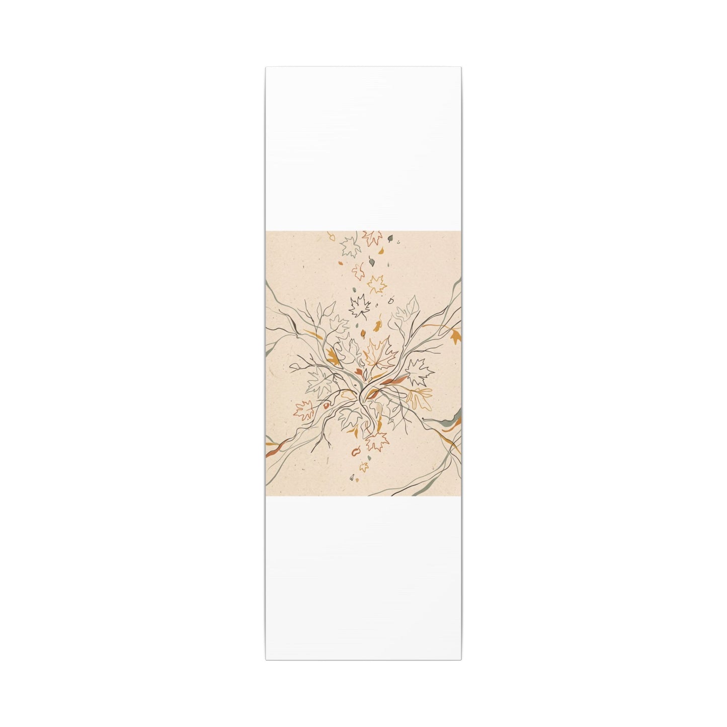 Warm Shadow Play Canvas Art - Minimal Line Japandi