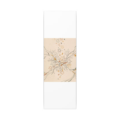 Warm Shadow Play Canvas Art - Minimal Line Japandi