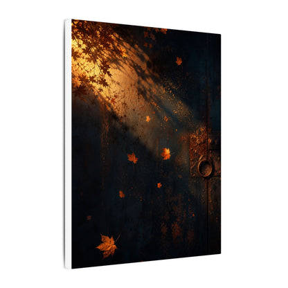 Dark Japandi Rust Patina in Golden Hour | Shadow Zen Canvas Art