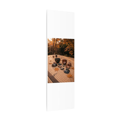 Golden Hour Tea Ceremony Canvas Art - Kintsugi Shibui