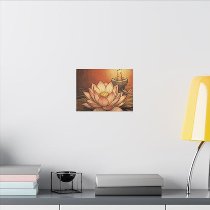 Fukinsei Dried Flowers Canvas Art - Japandi Texture
