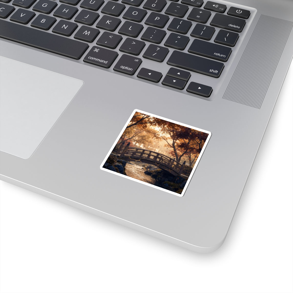 Seijaku Wooden Bridge Sticker - Kintsugi Gold Vein