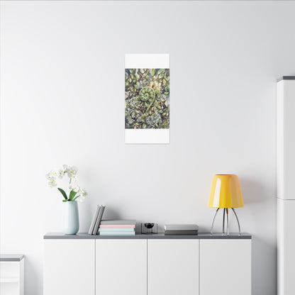 Fern Unfurling Spring Canvas Art | Japandi Neutral Design