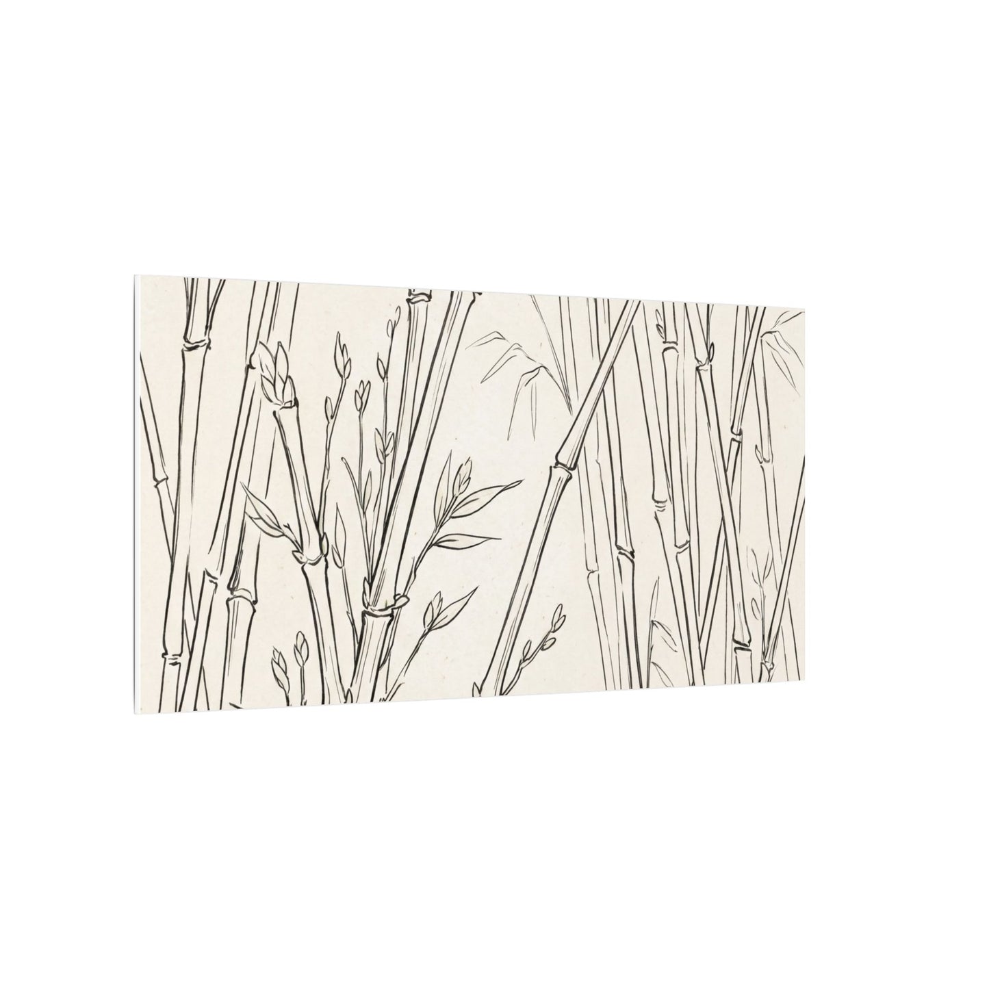 Candlelight Bamboo Grove Canvas Art - Japandi Fukinsei